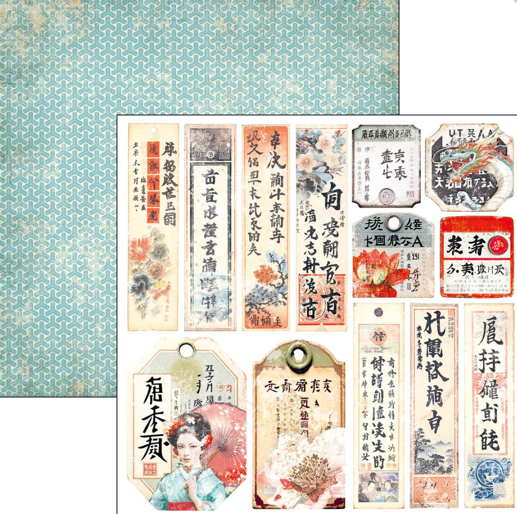 6x6 - Land of the Rising Sun - Fussy Cut Pad - 24/Pkg - Ciao Bella