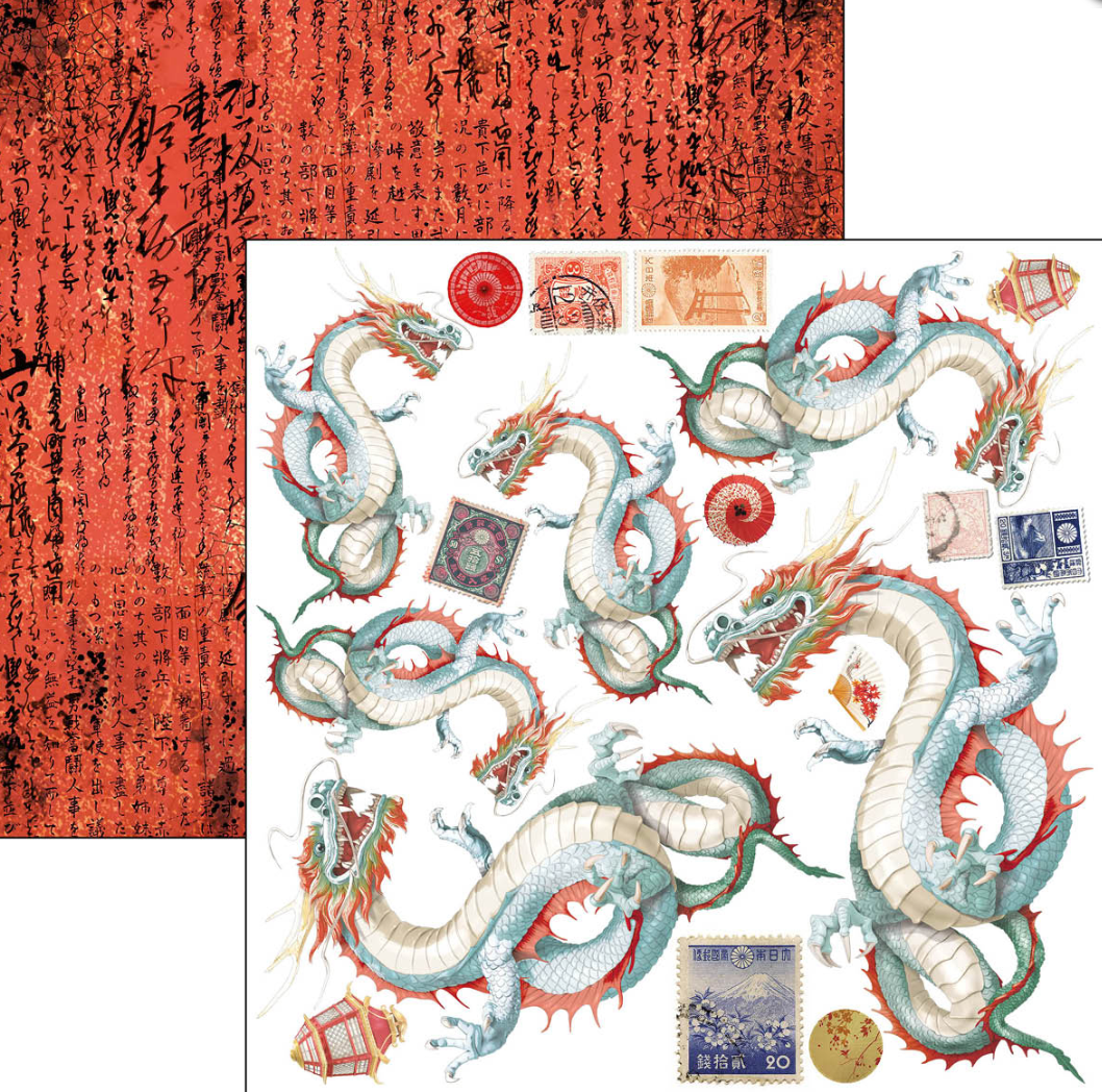 6x6 - Land of the Rising Sun - Fussy Cut Pad - 24/Pkg - Ciao Bella