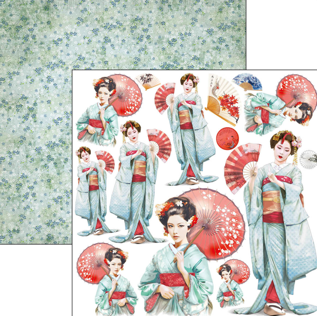 6x6 - Land of the Rising Sun - Fussy Cut Pad - 24/Pkg - Ciao Bella