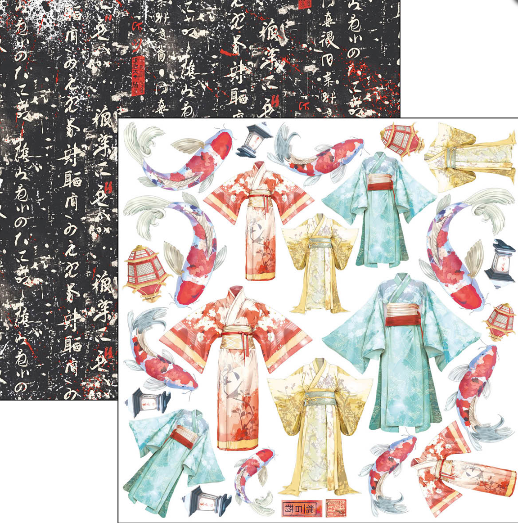 6x6 - Land of the Rising Sun - Fussy Cut Pad - 24/Pkg - Ciao Bella