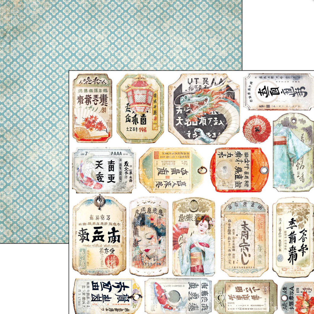 6x6 - Land of the Rising Sun - Fussy Cut Pad - 24/Pkg - Ciao Bella