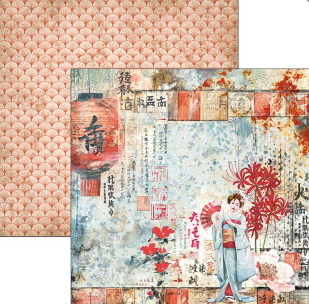 8x8 - Land of the Rising Sun - Paper Pad - Double Sided Paper - 12/Pkg - Ciao Bella