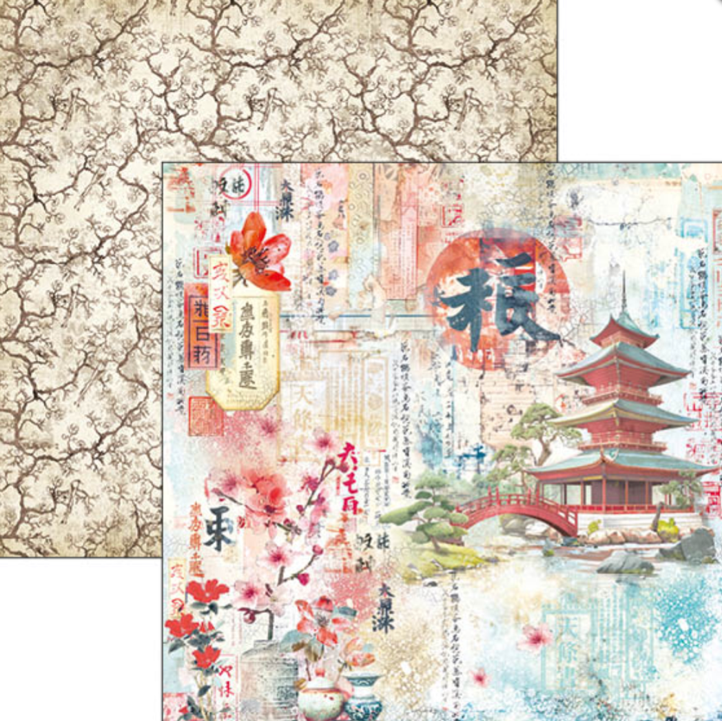12x12 - Land of the Rising Sun - Paper Pad - Double Sided Paper - 12/Pkg - Ciao Bella