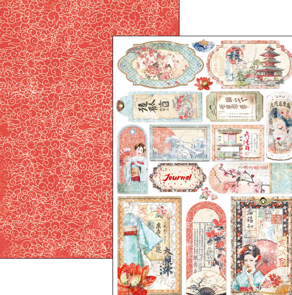 A4 - Land of the Rising Sun - Creative Pad - Double Sided Paper - 9/Pkg - Ciao Bella