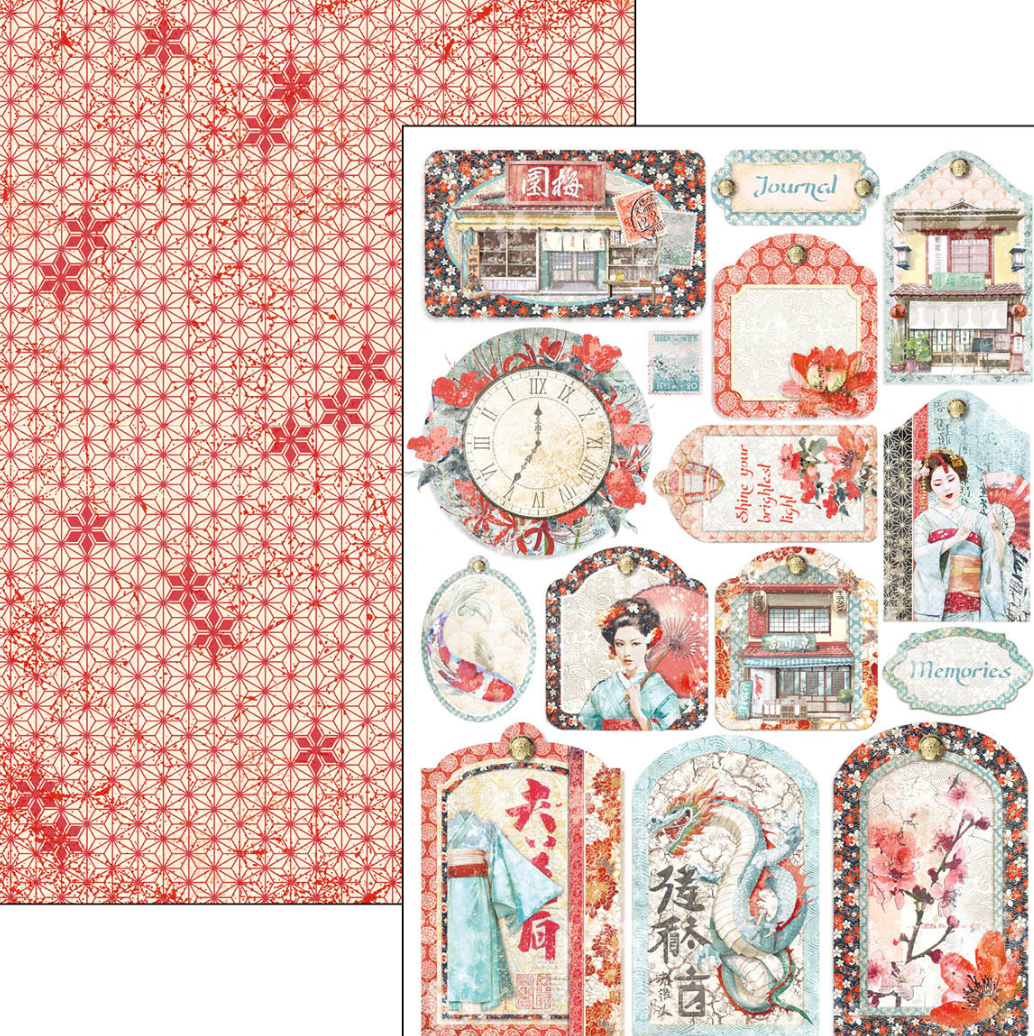 A4 - Land of the Rising Sun - Creative Pad - Double Sided Paper - 9/Pkg - Ciao Bella