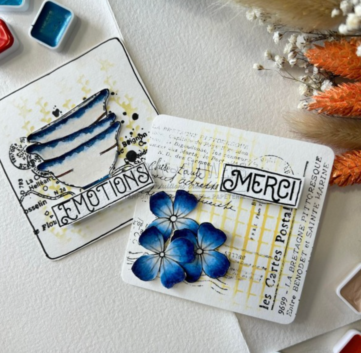 Clear Stamp - CLEAR TEXT BRITTANY - Chou and Flowers