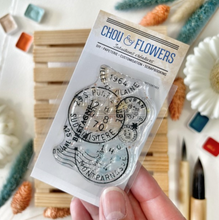 Clear Stamp - CLEAR BACKGROUND STAMP - Chou and Flowers