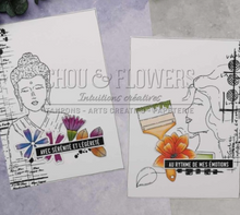 Clear Stamp - A6 - Color Splash - Chou and Flowers