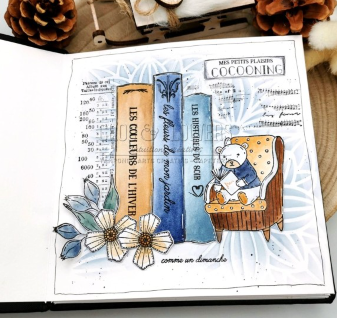 Clear Stamp -  ORNAMENTS - Chou and Flowers