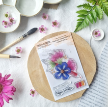 Clear Stamp - FLOWERED PENCIL - Chou and Flowers