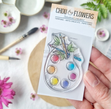 Clear Stamp - A8 - ARTIST PALETTE - Chou and Flowers