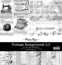 12 x 12 Inch - Vintage Backgrounds 1.0 - Double Sided Paper - Paper Rose