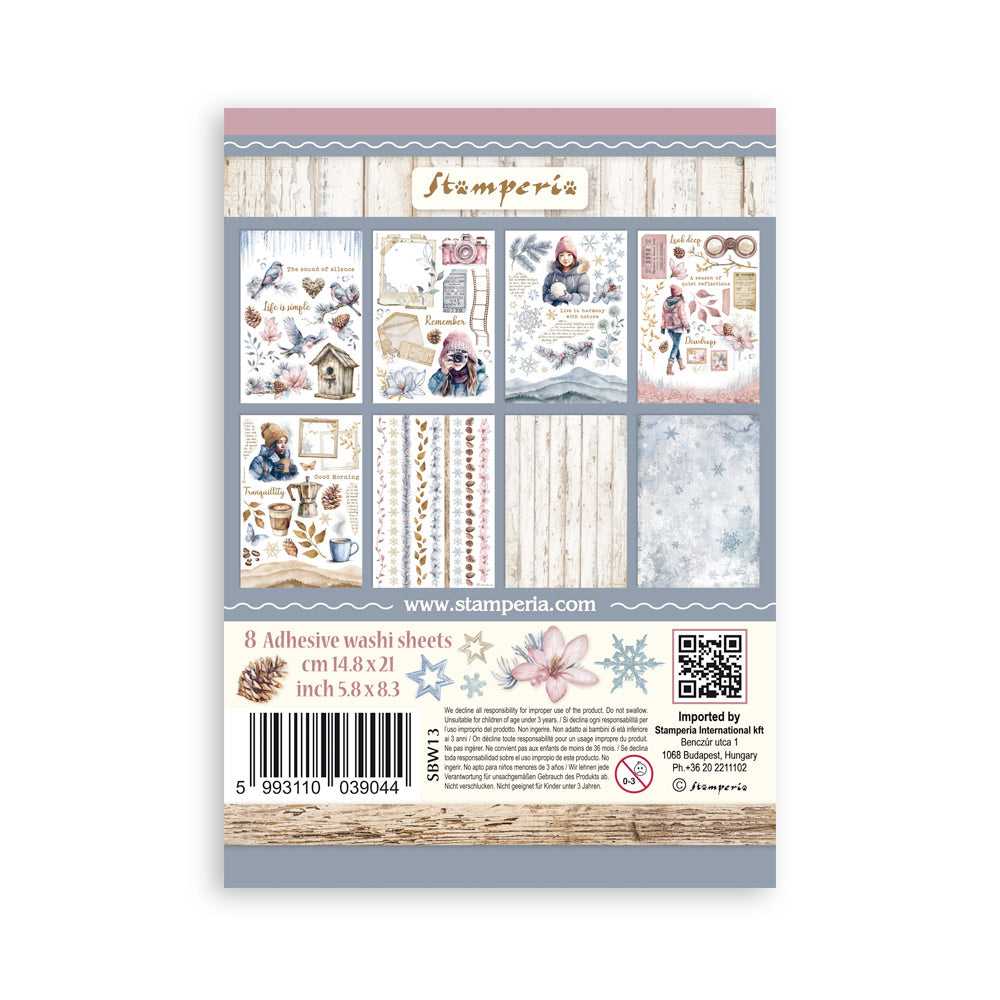 Washi Pad 8/Pkg - Dewdrops -  Create Happiness - Stamperia