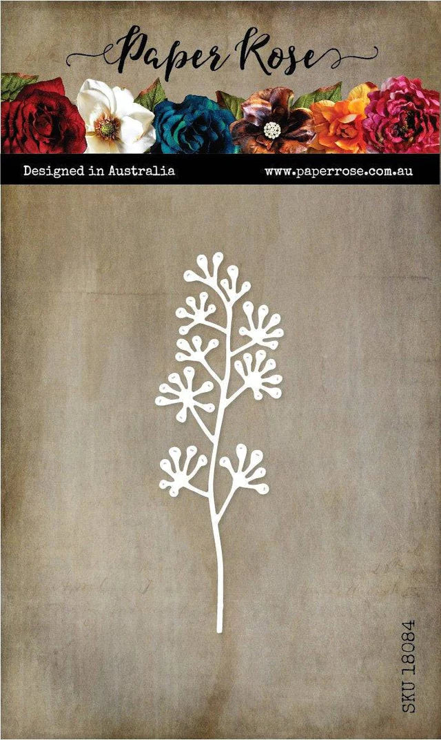 Die - Blossom Branch - Metal Cutting Die - Paper Rose