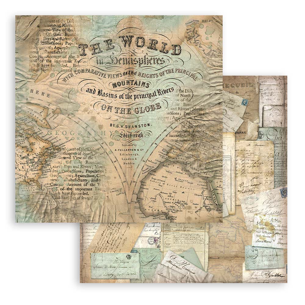 12x12 - Around The World - Double-Sided Paper Pad - Stamperia