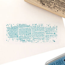 Horizontal Text - Wooden Mount Rubber Stamp - Florilèges Design