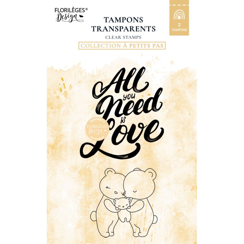 A8 - Clear Stamp - All You Need Is Love - Florilèges Design