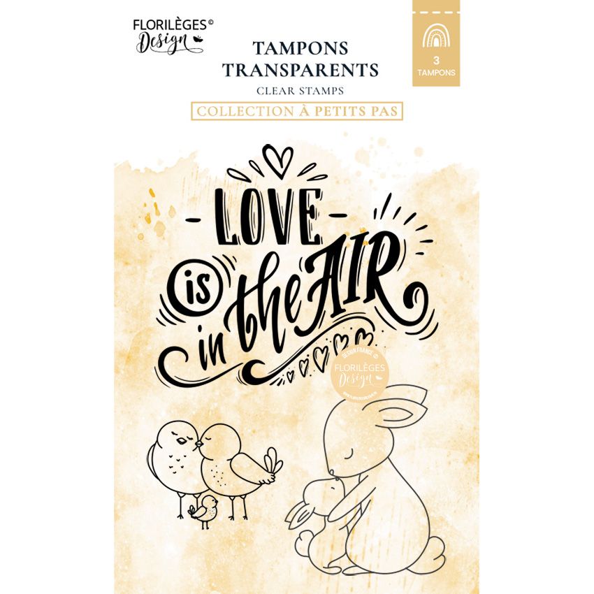 A8 - Clear Stamp - Love Is In The Air - Florilèges Design