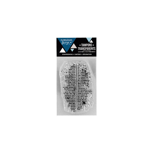 Mini Spotted Text - Clear Stamp - Florilèges Design