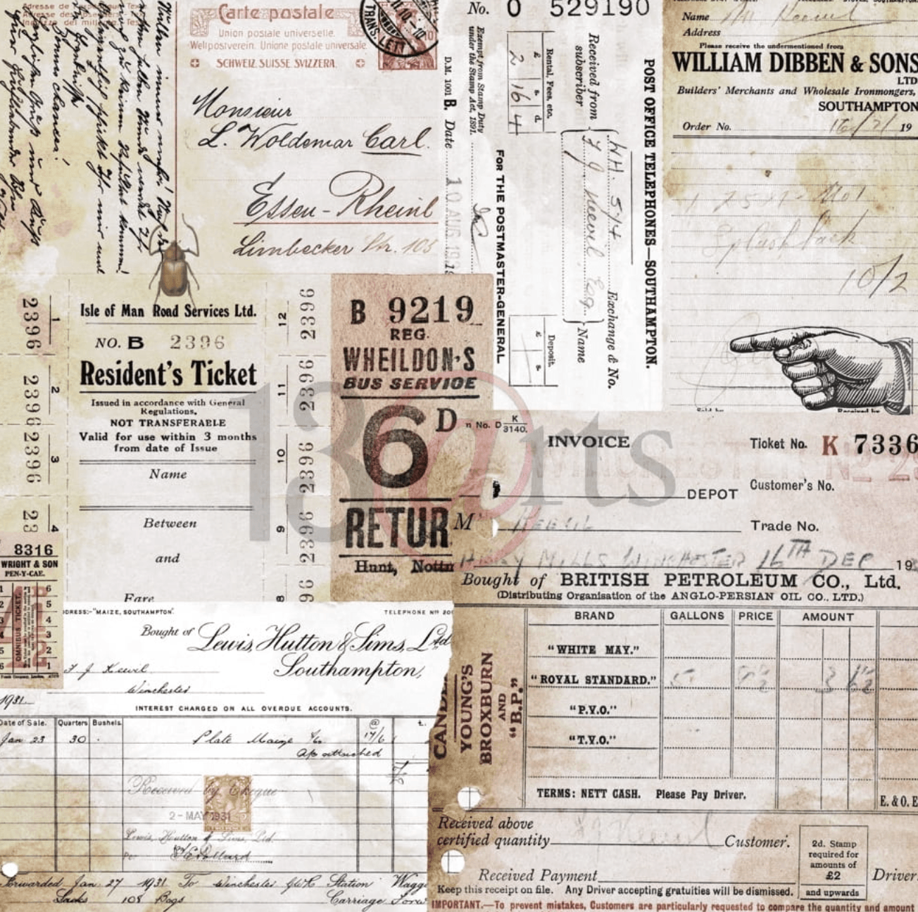 13 @rts - BACK IN TIME Paper Set - 12x12 Inch - Messy Papercrafts