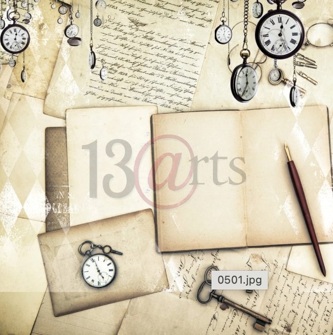 13 @rts - BACK IN TIME Paper Set 6x6 Inch 13 @rts