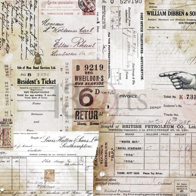 13 @rts - BACK IN TIME Paper Set 6x6 Inch 13 @rts