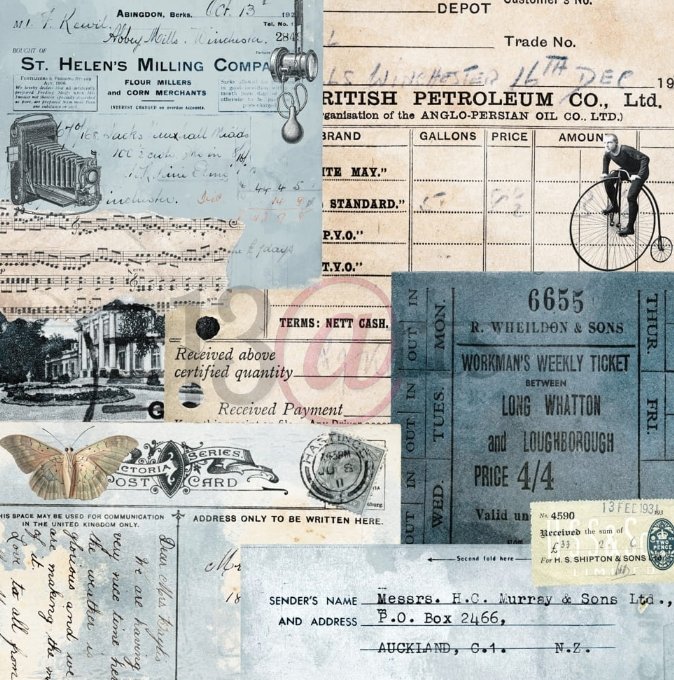 13 @rts - BACK IN TIME Paper Set 6x6 Inch 13 @rts