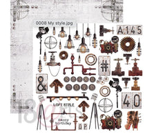 13 @rts - INDUSTRIAL ZONE Paper Set 12x12 Inch 13 @rts