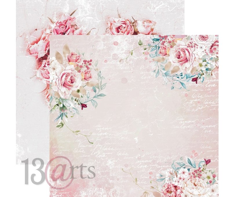 13 @rts - ROSE IN LOVE Paper Set 12x12 Inch 13 @rts