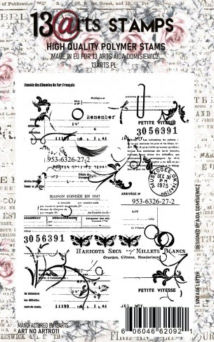 13 @rts - Stamp VINTAGE LETTER - A7 13 @rts