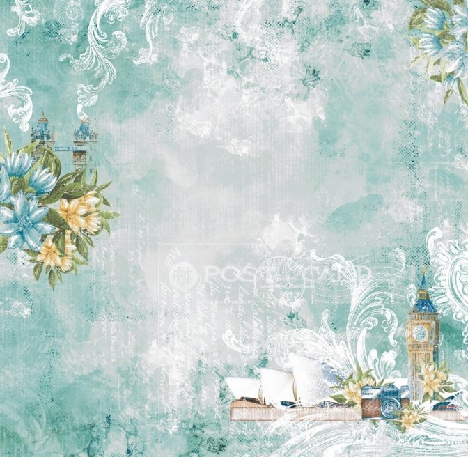 13 @rts - TRAVEL THE WORLD Paper Set 6x6 Inch 13 @rts