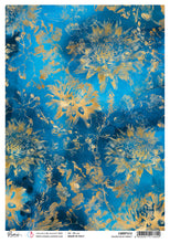 Rice Paper A4 - Golden Blue Cobalt - Ciao Bella