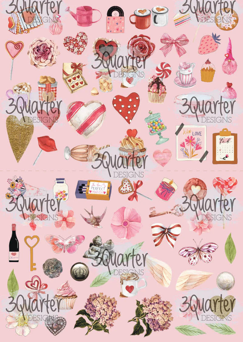 12x12 - Always Yours - Paper Set - 3Quarter Designs