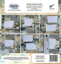 12x12 - Vintage Man - Paper Set - 3Quarter Designs