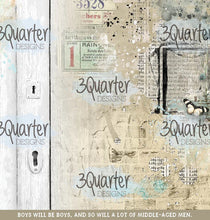 12x12 - Vintage Man - Paper Set - 3Quarter Designs
