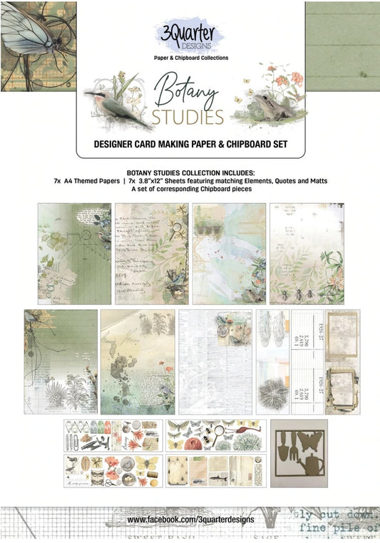 3Quarter Designs Botany Studies Card Collection - A4 3Quarter Designs