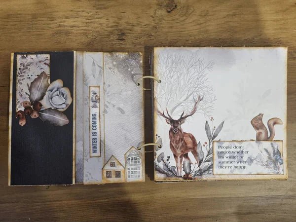 3Quarter Designs - Mini Album Base Kit - Enchanted Winter - Messy Papercrafts