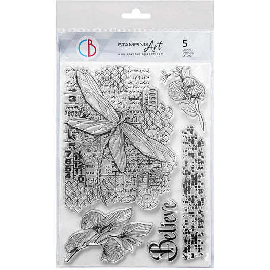 Clear Stamp Set - Fly Through Dreams - 6x8 - Ciao Bella