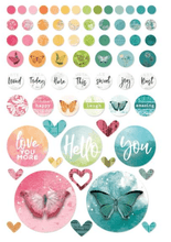 49 and Market - Spectrum Sherbet Wishing Bubbles & Baubles - Stickers - Messy Papercrafts