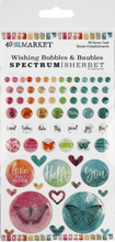 49 and Market - Spectrum Sherbet Wishing Bubbles & Baubles - Stickers - Messy Papercrafts