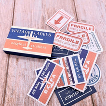 60 Piece Vintage Air Mail Stickers Washi Tape Shop