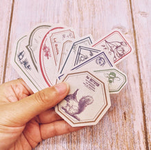 60 Piece Vintage Kraft Stickers Washi Tape Shop