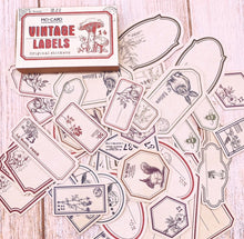 60 Piece Vintage Kraft Stickers Washi Tape Shop