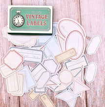 60 Piece Vintage Labels Stickers Washi Tape Shop