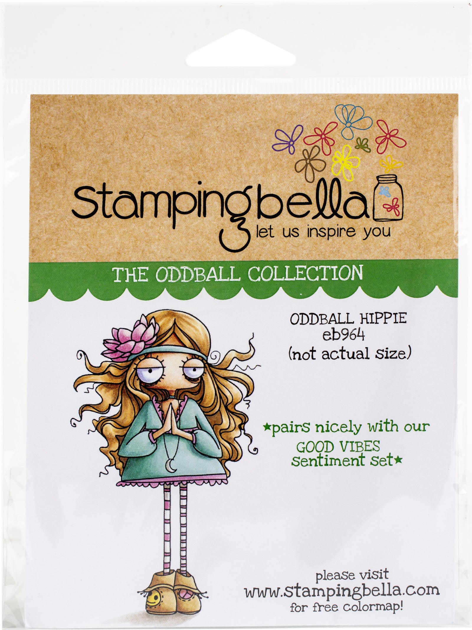 Oddball Hippie - Rubber Stamp - Stamping Bella