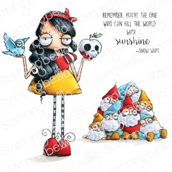 Oddball Snow White - Rubber Stamp - Stamping Bella