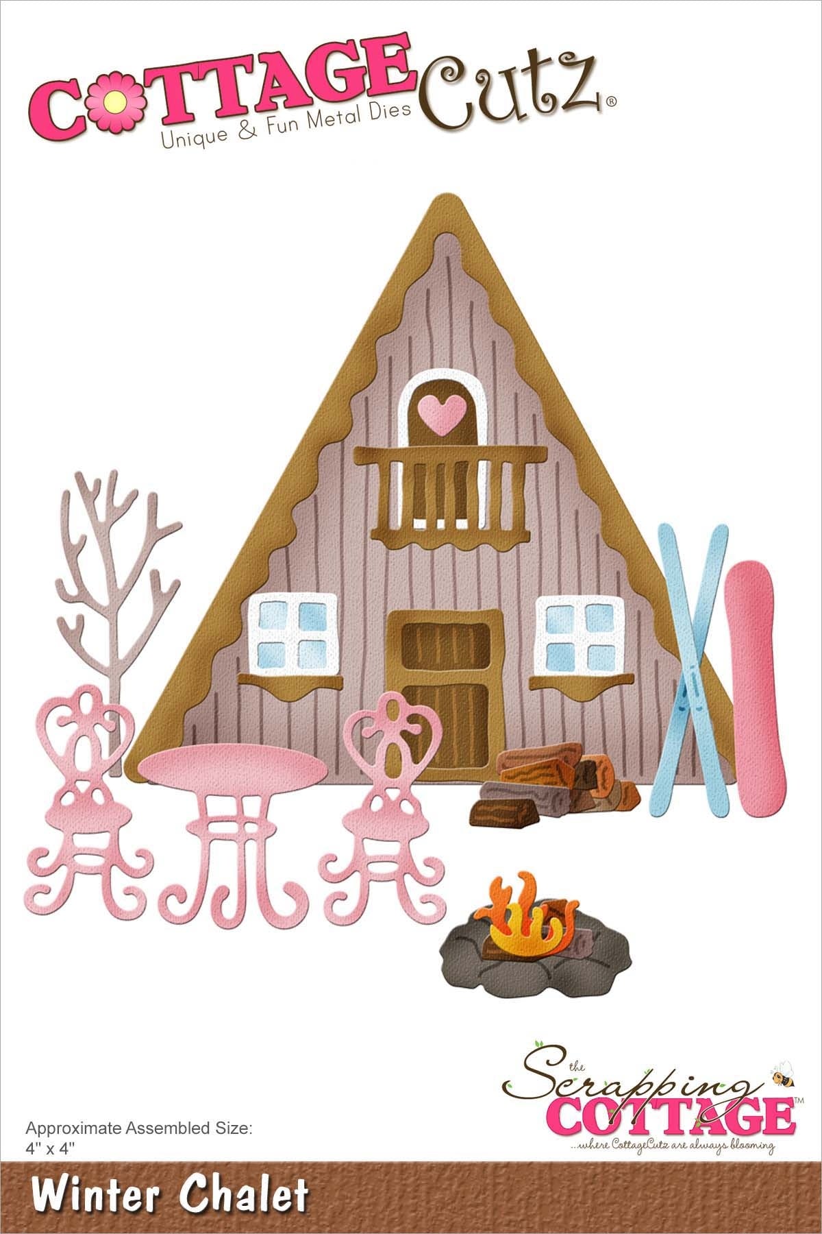 4x6 Winter Chalet - Die - Cottage Cutz