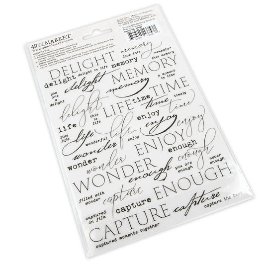 Defining Words 01 - Essential Rub-Ons - 6x8 Inch - 2/Sheets - 49 And Market