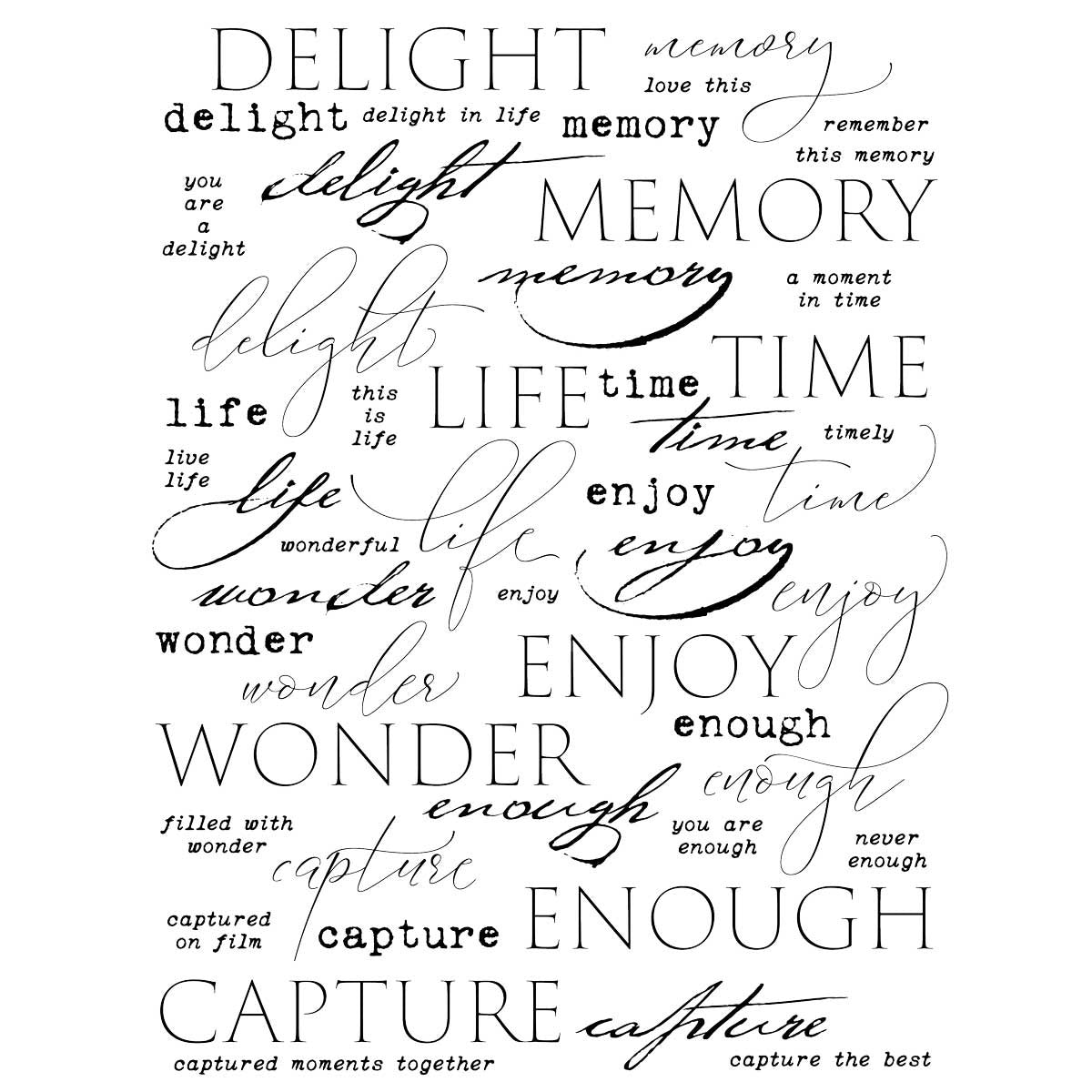 Defining Words 01 - Essential Rub-Ons - 6x8 Inch - 2/Sheets - 49 And Market