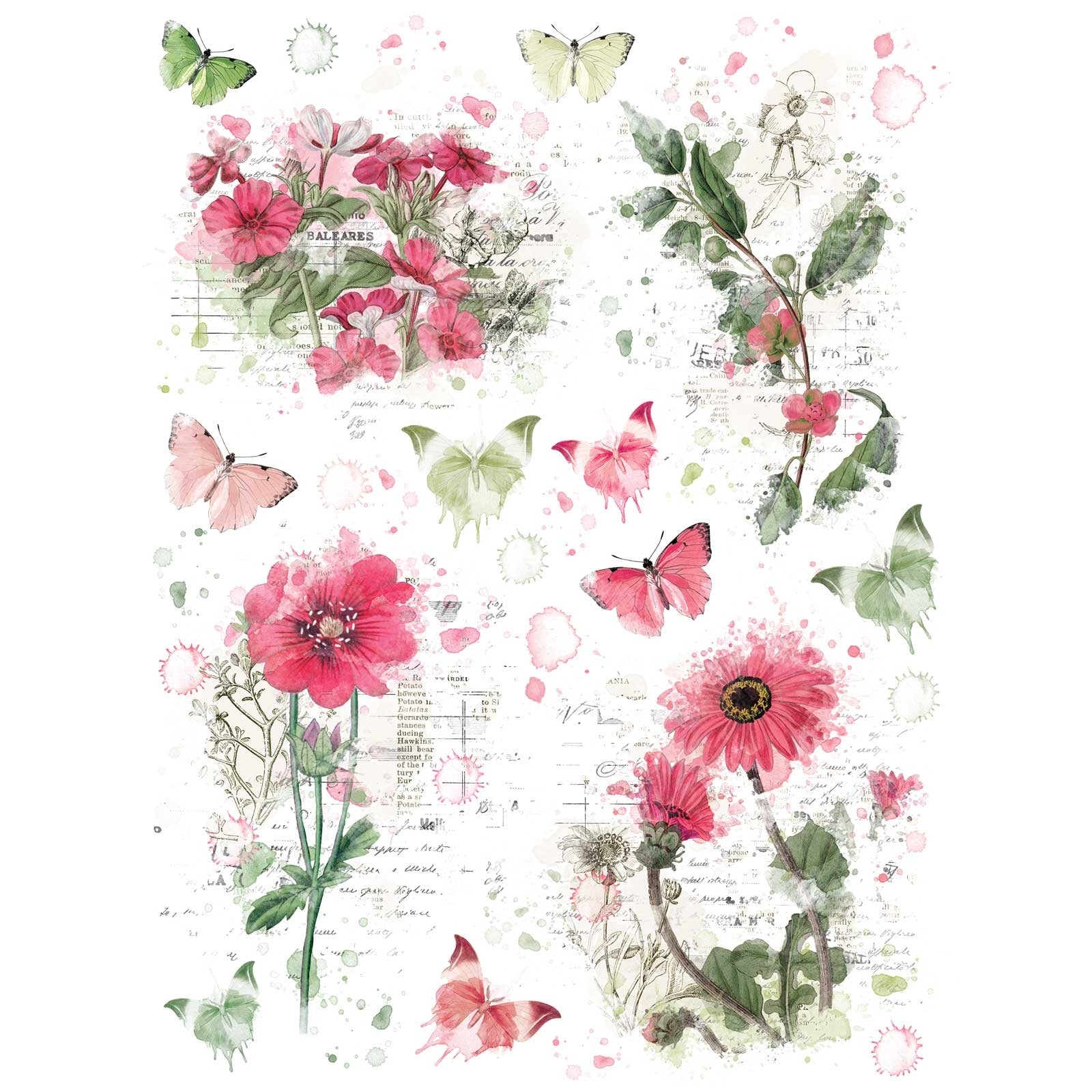 Vintage Blendables 02 - Essential Rub-Ons - 6x8 Inch - 2/Sheets - 49 And Market